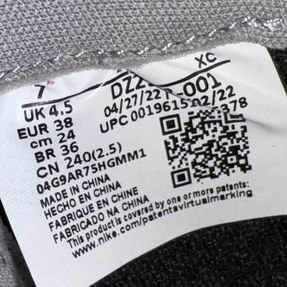 Jordan 1 Retro High OG Twist 2.0 Medium Grey Women's Size 7 - Picture 6 of 9